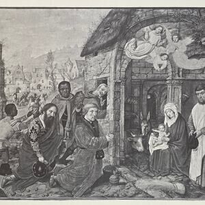 Simon Bening, Adoration of the Magi, Drawing, Print, Classic Art ~ 240623-WH 595